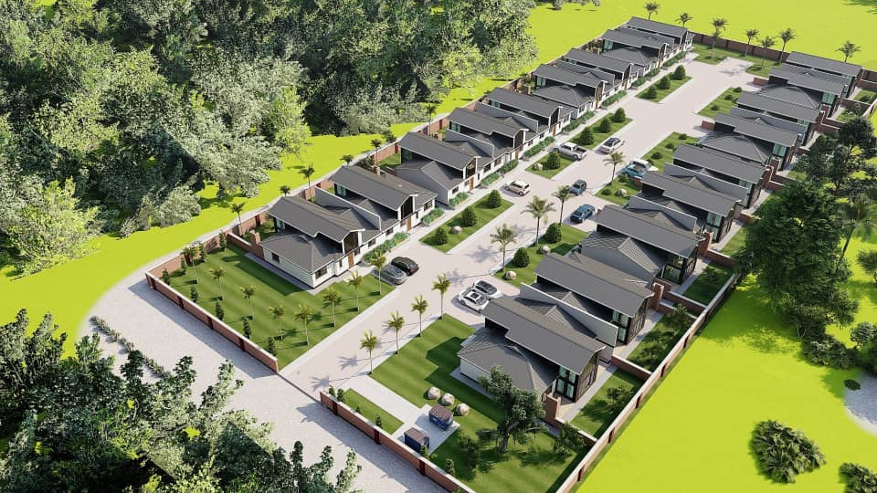 Villa building project in Africa