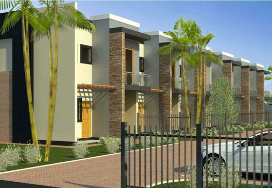 Commercial apartment building in Zambia